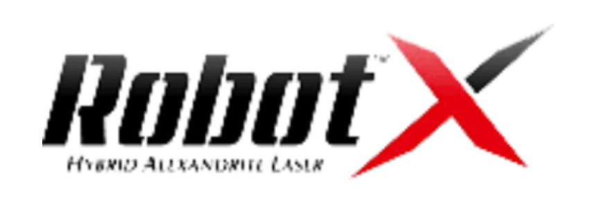 RobotX lazer epilasyon cihazı logosu, profesyonel epilasyon teknolojisi